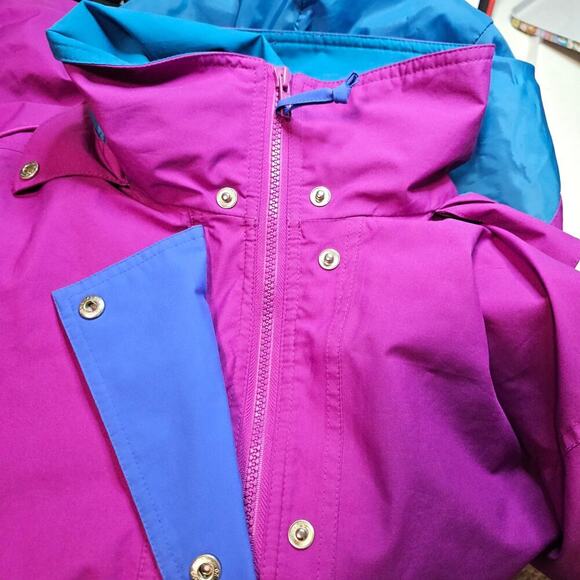 L.L. Bean Vintage Ws L Track Suit Set. Goretex. Magenta Pink Teal. 90s. Y2K Vibe - Picture 13 of 16